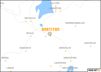 map of Amatitán