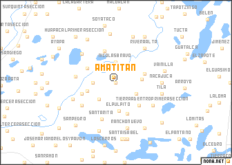 map of Amatitán