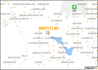 map of Amatitlán