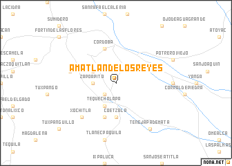 map of Amatlán de los Reyes