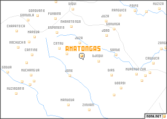 map of Amatongas