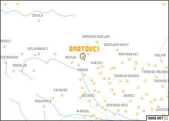 map of Amatovci