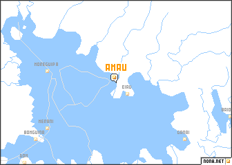map of Amau