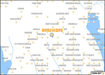 map of Amavi Kopé