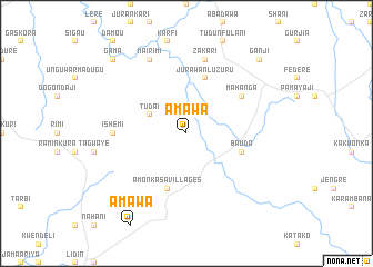 map of Amawa