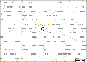 map of Amawom