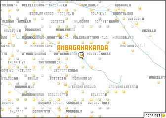 map of Ambagahakanda