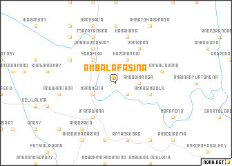map of Ambalafasina