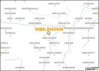 map of Ambalaherana