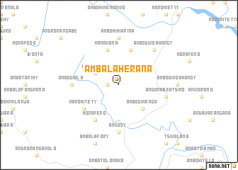 map of Ambalaherana