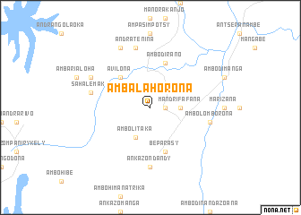 map of Ambalahorona