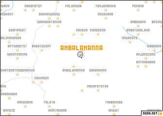 map of Ambalamanna