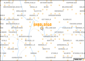 map of Ambalanda