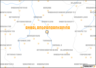 map of Ambalandranoankarina