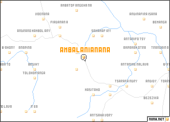 map of Ambalanianana