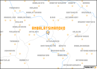 map of Ambalatsimanoko