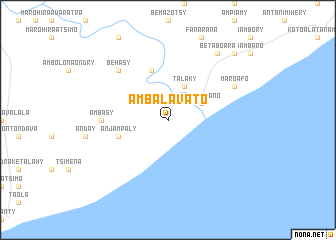 map of Ambalavato