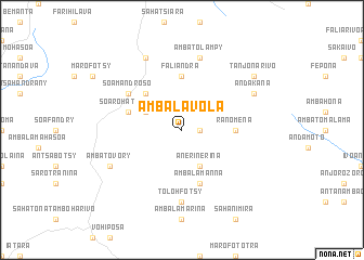 map of Ambalavola