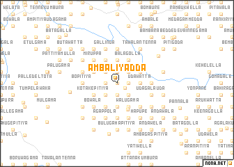 map of Ambaliyadda