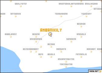 map of Ambanikily