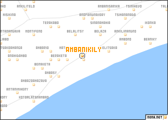 map of Ambanikily