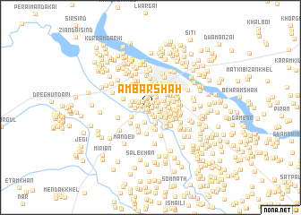 map of Ambar Shāh