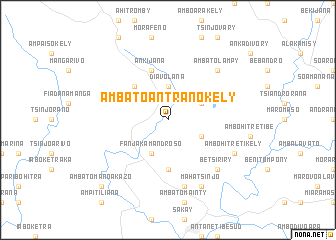 map of Ambatoantranokely
