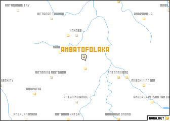 map of Ambatofolaka