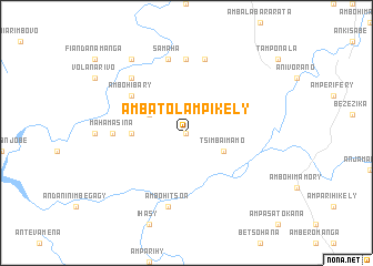 map of Ambatolampikely