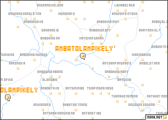map of Ambatolampikely