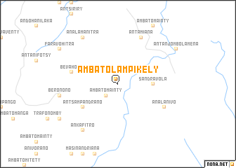 map of Ambatolampikely