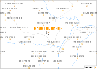 map of Ambatolomaka