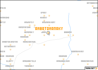 map of Ambatomanaky