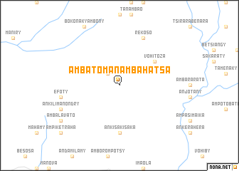 map of Ambatomanambahatsa
