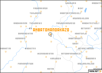 map of Ambatomanoakazo