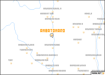 map of Ambatomaro