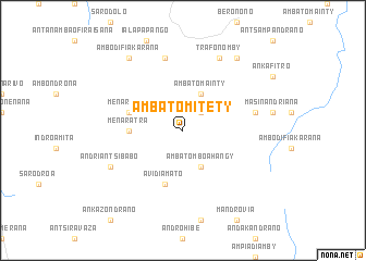 map of Ambatomitety