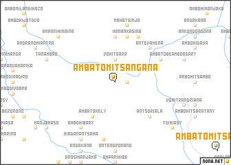 map of Ambatomitsangana