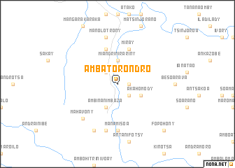 map of Ambatorondro