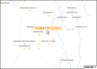 map of Ambatotsingy