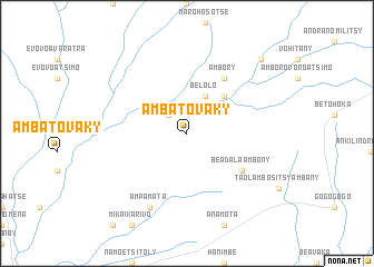 map of Ambatovaky