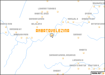 map of Ambatovelezina