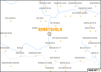 map of Ambatovola