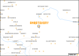 map of Ambatovony