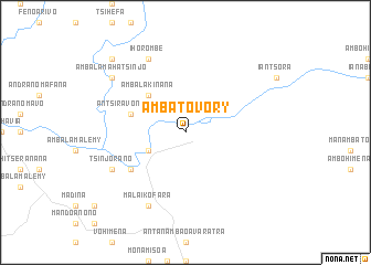 map of Ambatovory