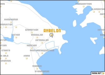 map of Ambelón