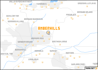 map of Amber Hills