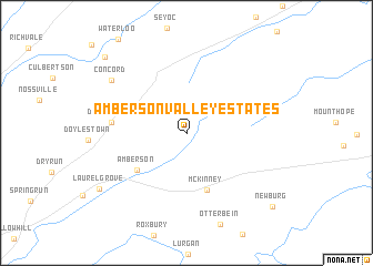 map of Amberson Valley Estates