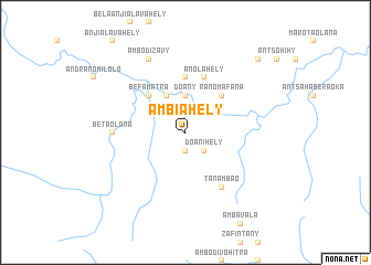 map of Ambiahely