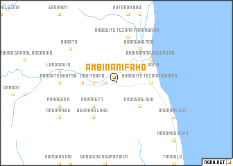 map of Ambinanifaho